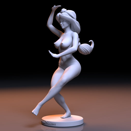 NSFW Resin Miniature Jasmine Princess NSFW 3D Printed Figurine Fanart Unpainted Miniature