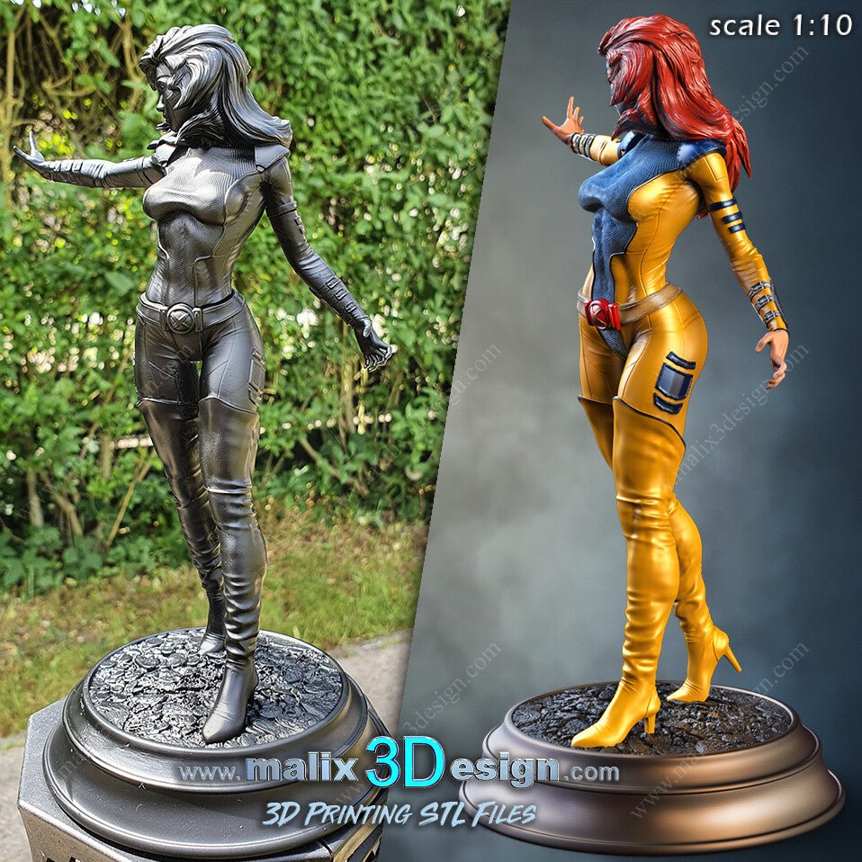 Jean Grey Phoenix 3D Printed Resin Figure Model Kit FunArt | Diorama by SANIX3D UNPAINTED GARAGE KIT
