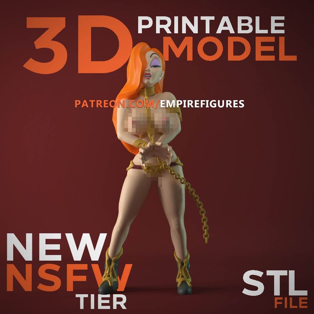 Jessica Rabbit – NSFW 3D Printed – Fanart – DIY Kit – Unpainted