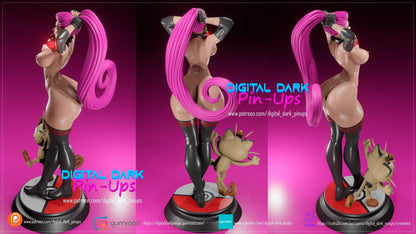 Jessie 3D Printed Figurine FunArt by Digital Dark Pin-Ups