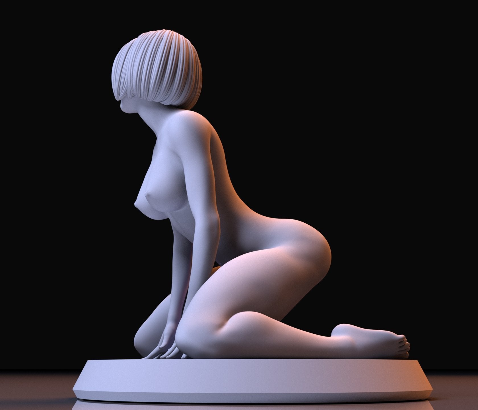 NSFW Resin Miniature JILL VALENTINE NSFW 3D Printed Figurine Fanart Unpainted Miniature