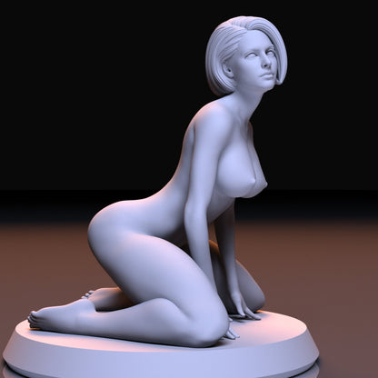 NSFW Resin Miniature JILL VALENTINE NSFW 3D Printed Figurine Fanart Unpainted Miniature