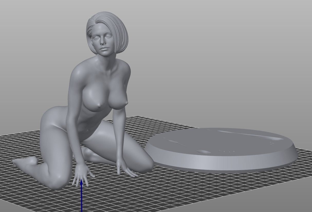 NSFW Resin Miniature JILL VALENTINE NSFW 3D Printed Figurine Fanart Unpainted Miniature