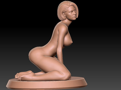 NSFW Resin Miniature JILL VALENTINE NSFW 3D Printed Figurine Fanart Unpainted Miniature