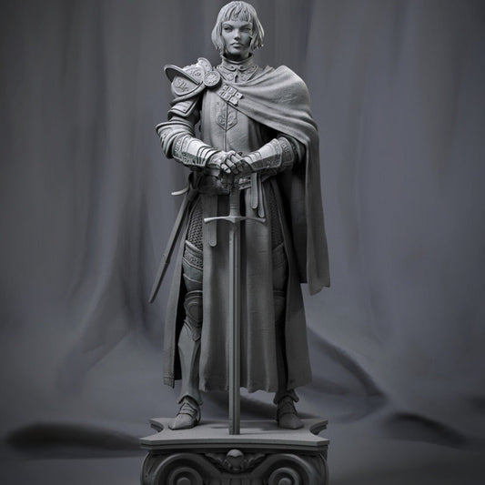 Joan of Arc 3D Printed Miniature FunArt by ca_3d_art Figurines & Collectible