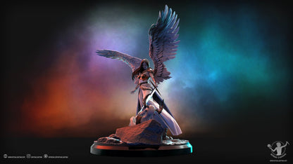 Judgement Angelic Mary Diorama 3D Printed Miniature Fanart by Ritual Casting