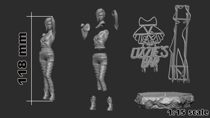 Judy 3D printed miniatures figurines collectibles and scale models UNPAINTED Fun Art by h3LL creator