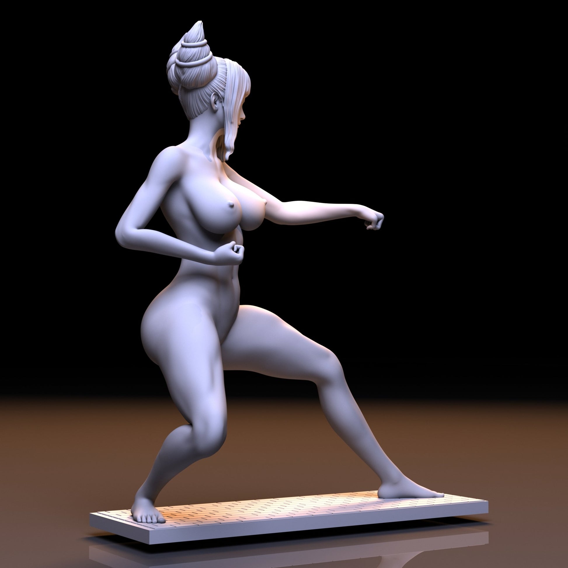 NSFW Resin Miniature Juri Han NSFW 3D Printed Fanart Unpainted Miniature