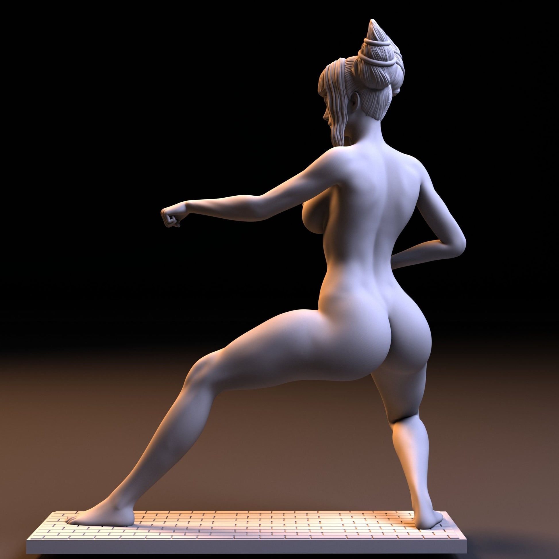 NSFW Resin Miniature Juri Han NSFW 3D Printed Fanart Unpainted Miniature