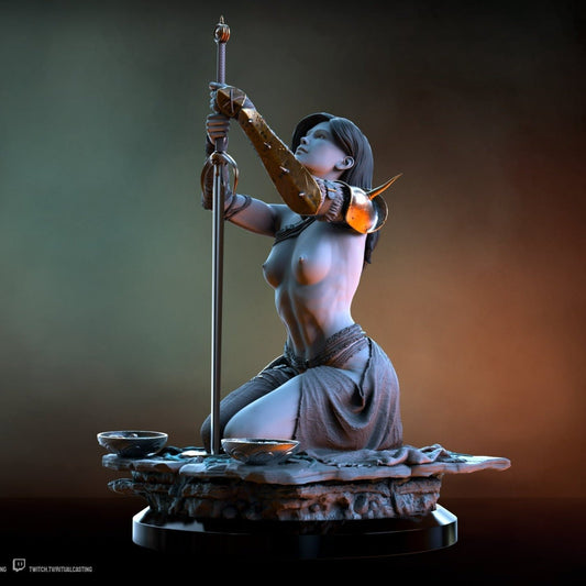 KEENA THE ANOINTED NSFW 3D Printed Miniature by Ritual Casting