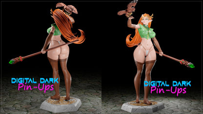 Keyleth 3D Printed Figurine FunArt by Digital Dark Pin-Ups Statues & Miniatures