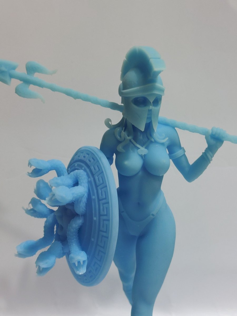Kickstarter Athena Warrior pose 1 – NSFW 3D Printed – Fanart – Unpainted