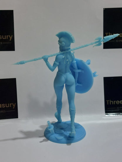 Kickstarter Athena Warrior pose 1 – NSFW 3D Printed – Fanart – Unpainted