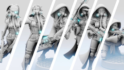 Aurora faction | Command Squad | SERGEANT 1 | 3D Printed | Figurine | Feathr0z