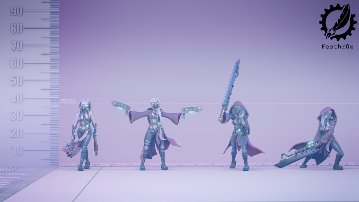 Aurora faction | Command Squad | SERGEANT 2 | 3D Printed | Figurine | Feathr0z