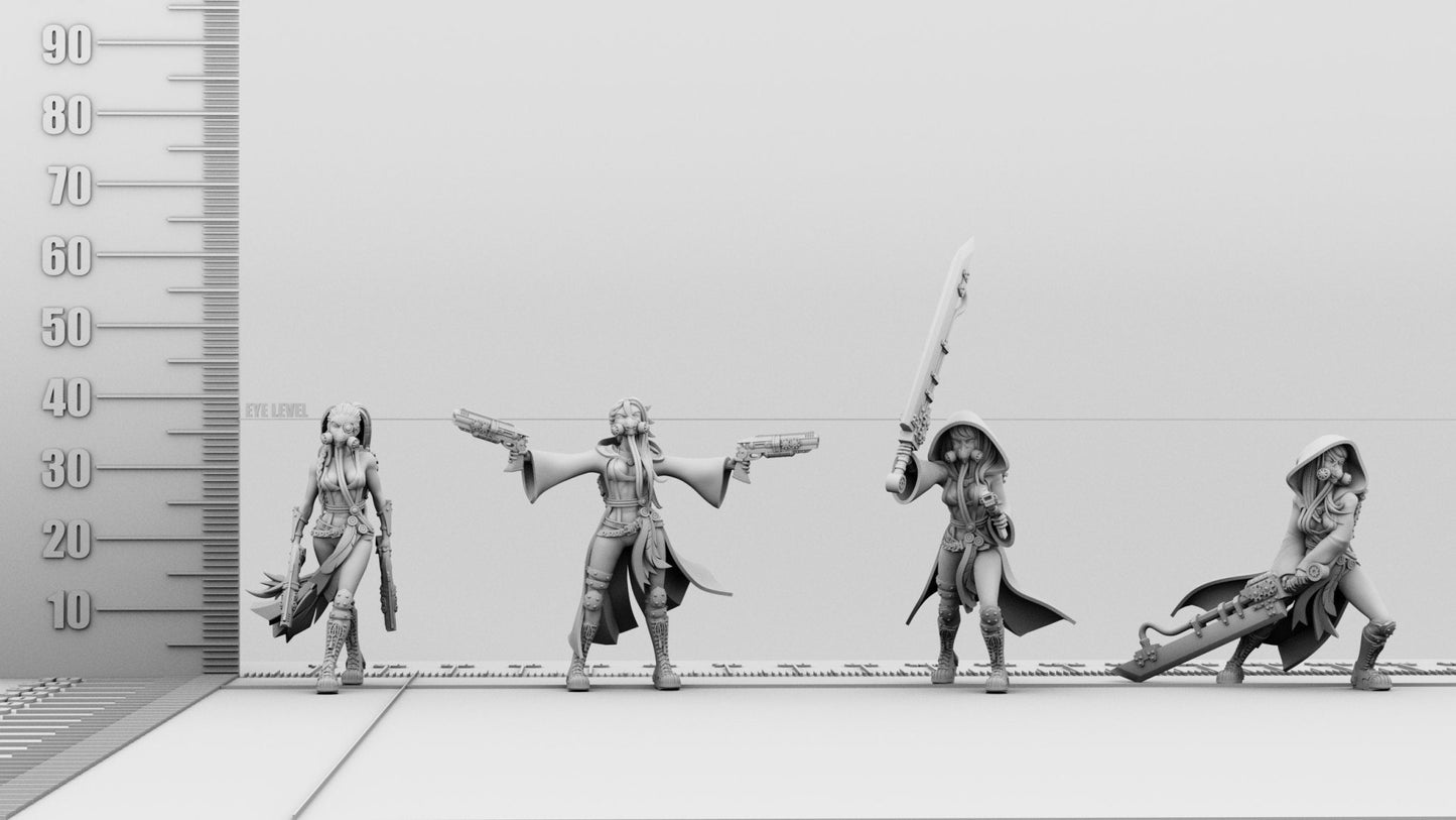 Aurora faction | Command Squad | SERGEANT 2 | 3D Printed | Figurine | Feathr0z