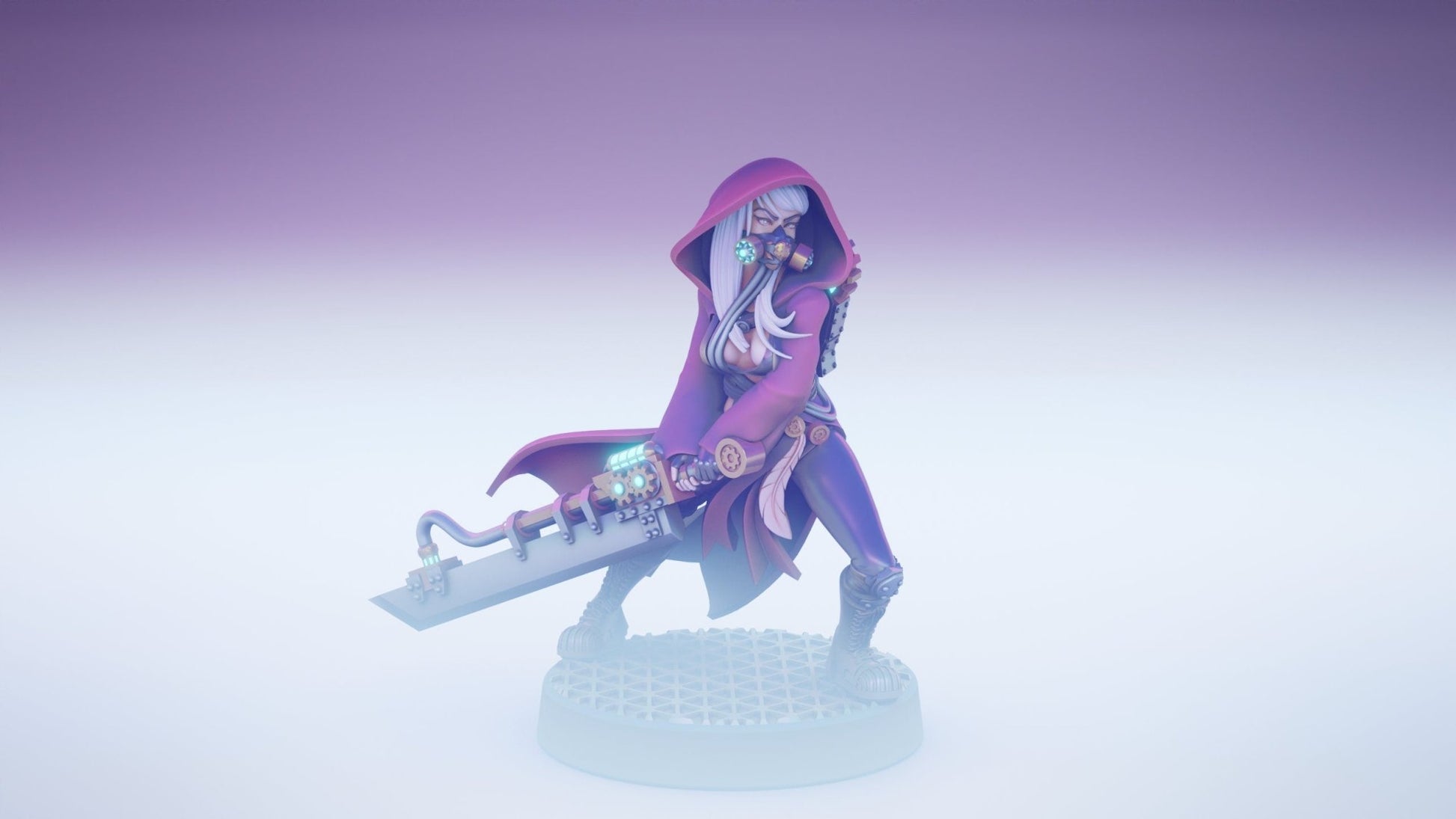 Aurora faction | Command Squad | SERGEANT 3 | 3D Printed | Figurine | Feathr0z