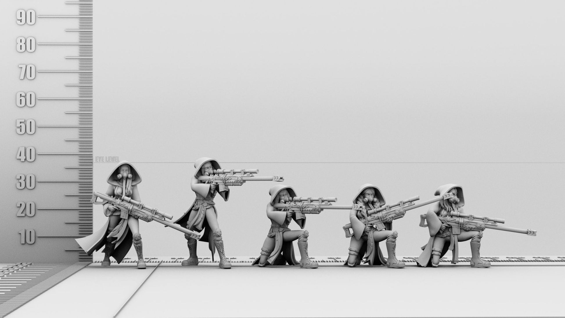 Aurora faction | Trooper Squad | Trooper 1 | 3D Printed | Figurine | Feathr0z
