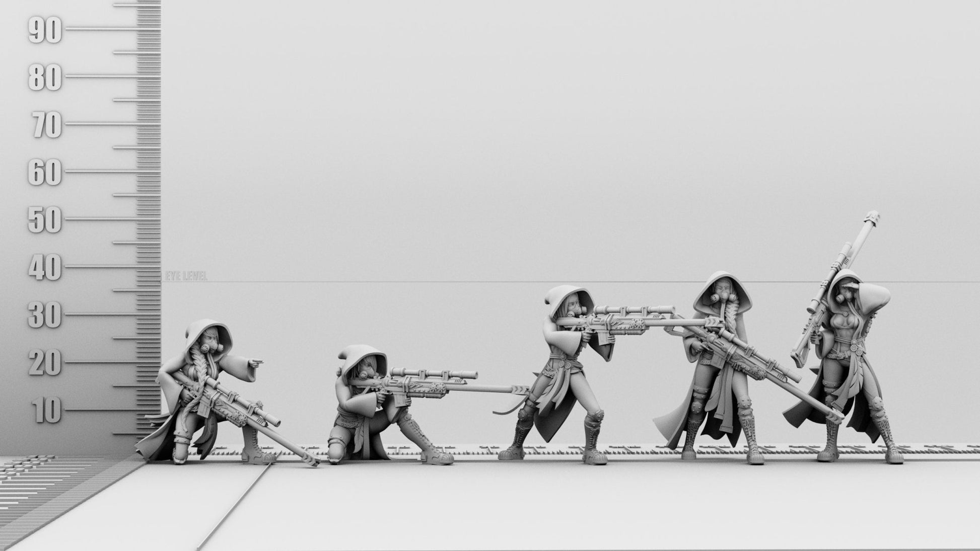 Aurora faction | Trooper Squad | Trooper 4 | 3D Printed | Figurine | Feathr0z