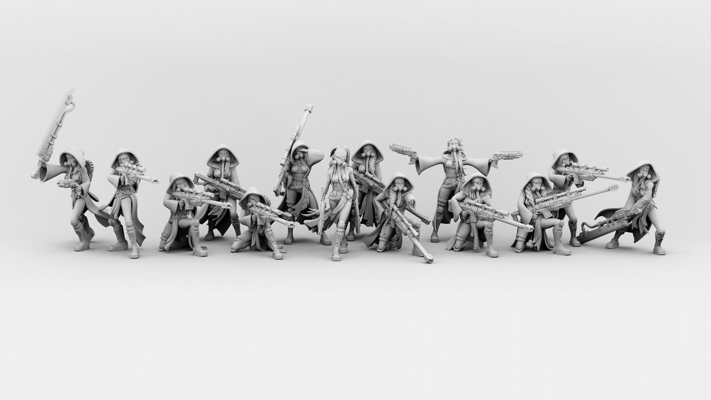 Aurora faction | Trooper Squad | Trooper 5 | 3D Printed | Figurine | Feathr0z
