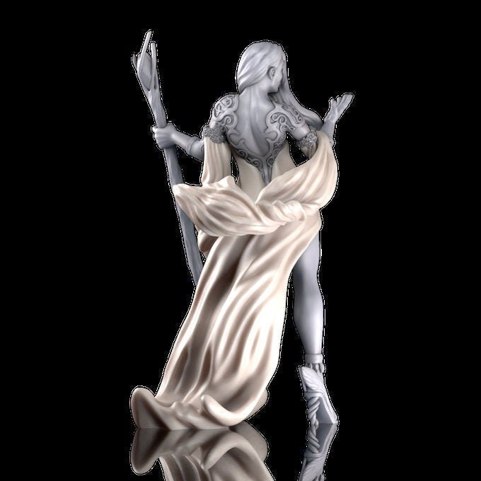 Kickstarter Estrella the Sorceress – SFW 3D Printed Fanart Unpainted