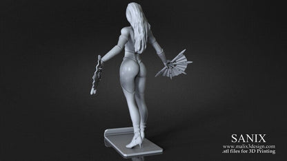 Kitana 3D Printed Resin Figure Model Kit FunArt | Diorama by SANIX3D UNPAINTED GARAGE KIT