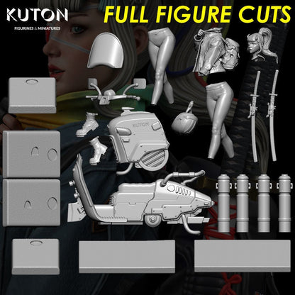 Kukii DIORAMA 3d printed Resin Figure Model Kit miniatures figurines collectibles and scale models UNPAINTED Fun Art by KUTON FIGURINES