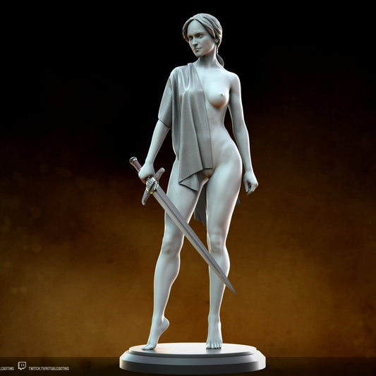 Lady Cassandra Commander of the Aethosian Legion NSFW 3D Printed DioramaMiniature by Ritual Casting