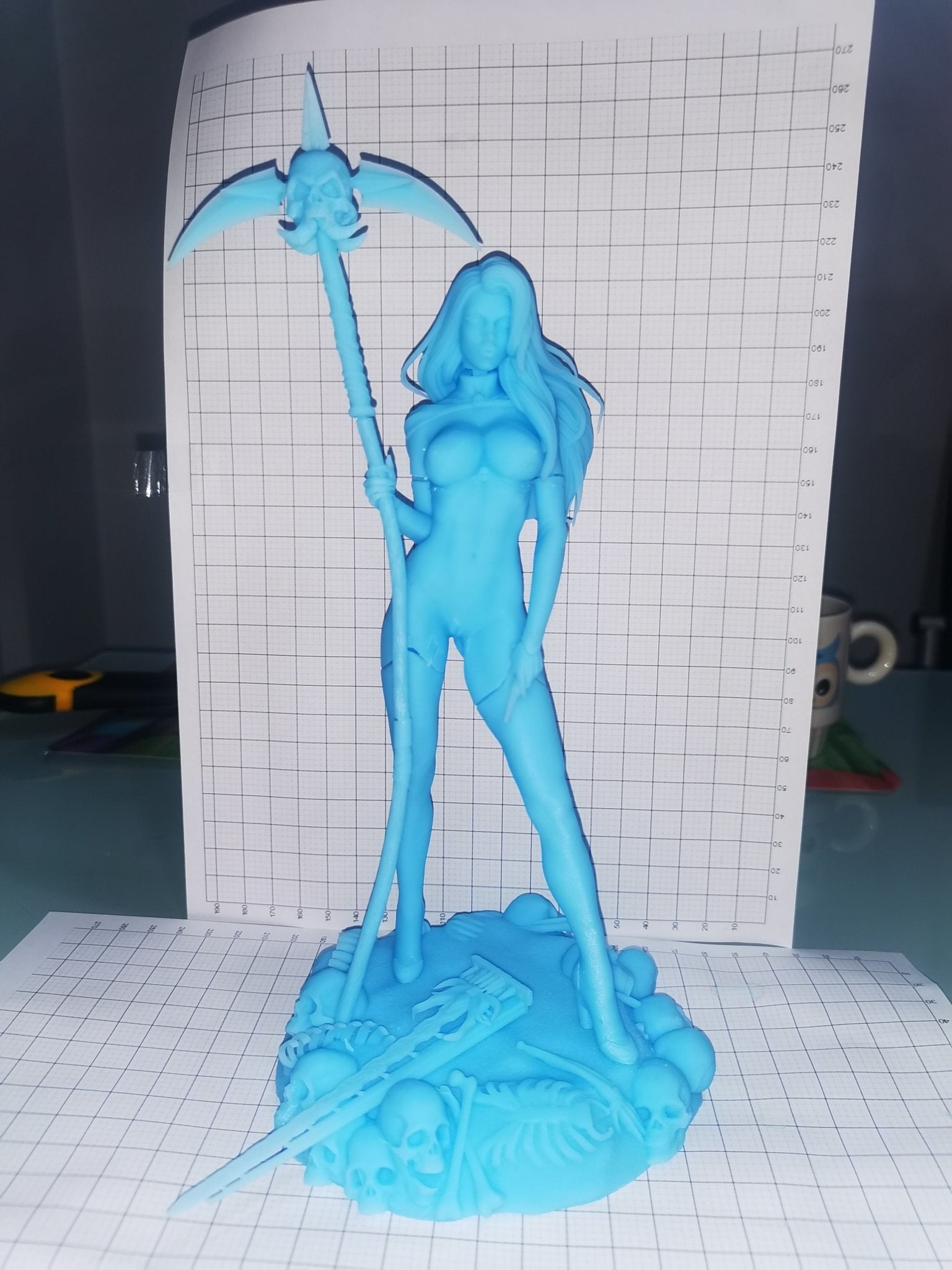 Lady Death NSFW 3D Printed Miniature Fanart