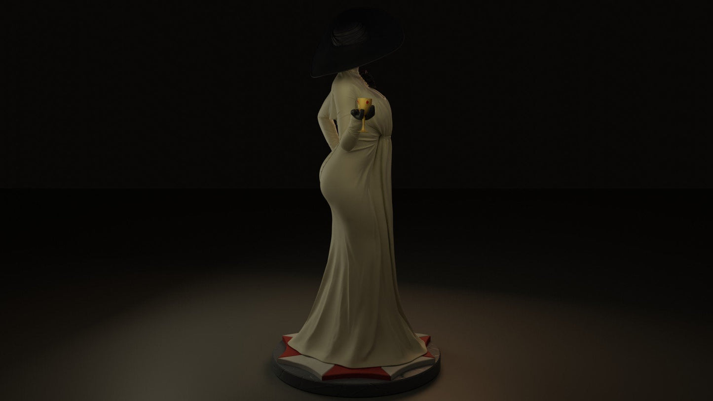 LADY DIMITRESCU 3D Printed Miniature | Fun Art | Figurine by Uroboros3D