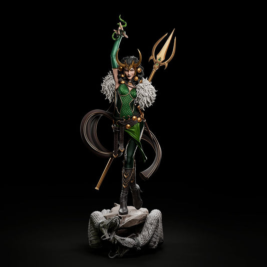 Lady Loki 3d printed Miniature Scaled Statue Figure SFW NSFW Version