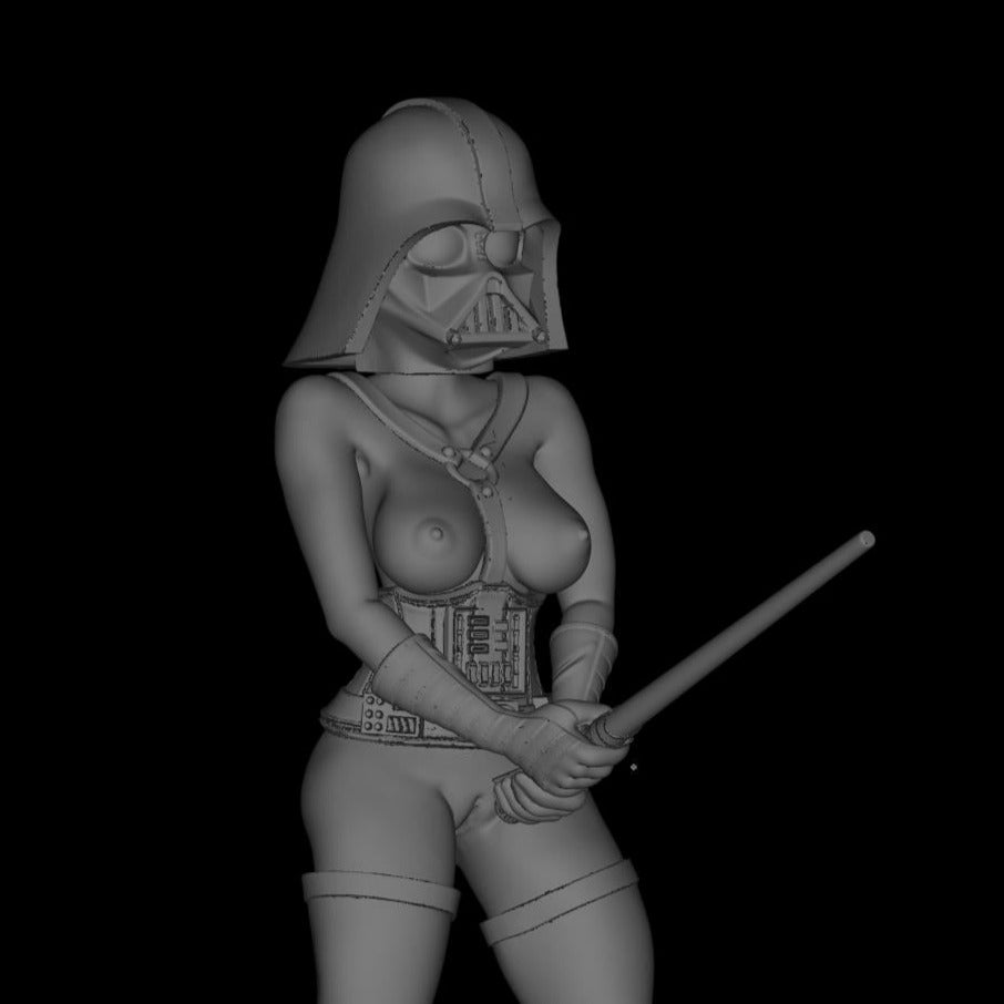 Lady Vader – NSFW 3D Printed – Fanart – DIY Kit – Unpainted - Figurine