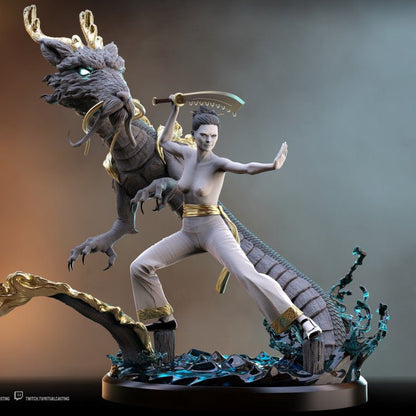 Lady Xiu Grace of the East NSFW 3D Printed DioramaMiniature by Ritual Casting