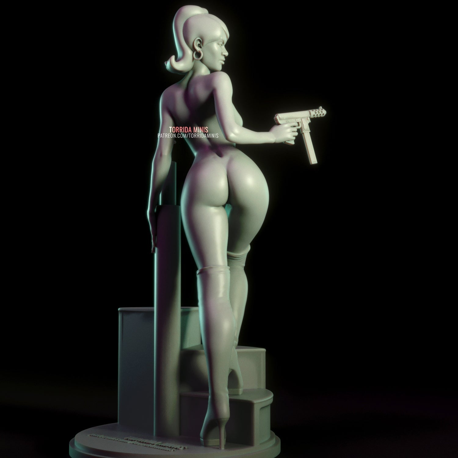 Lana Kane NSFW 3D Printed figure Fanart by Torrida Minis