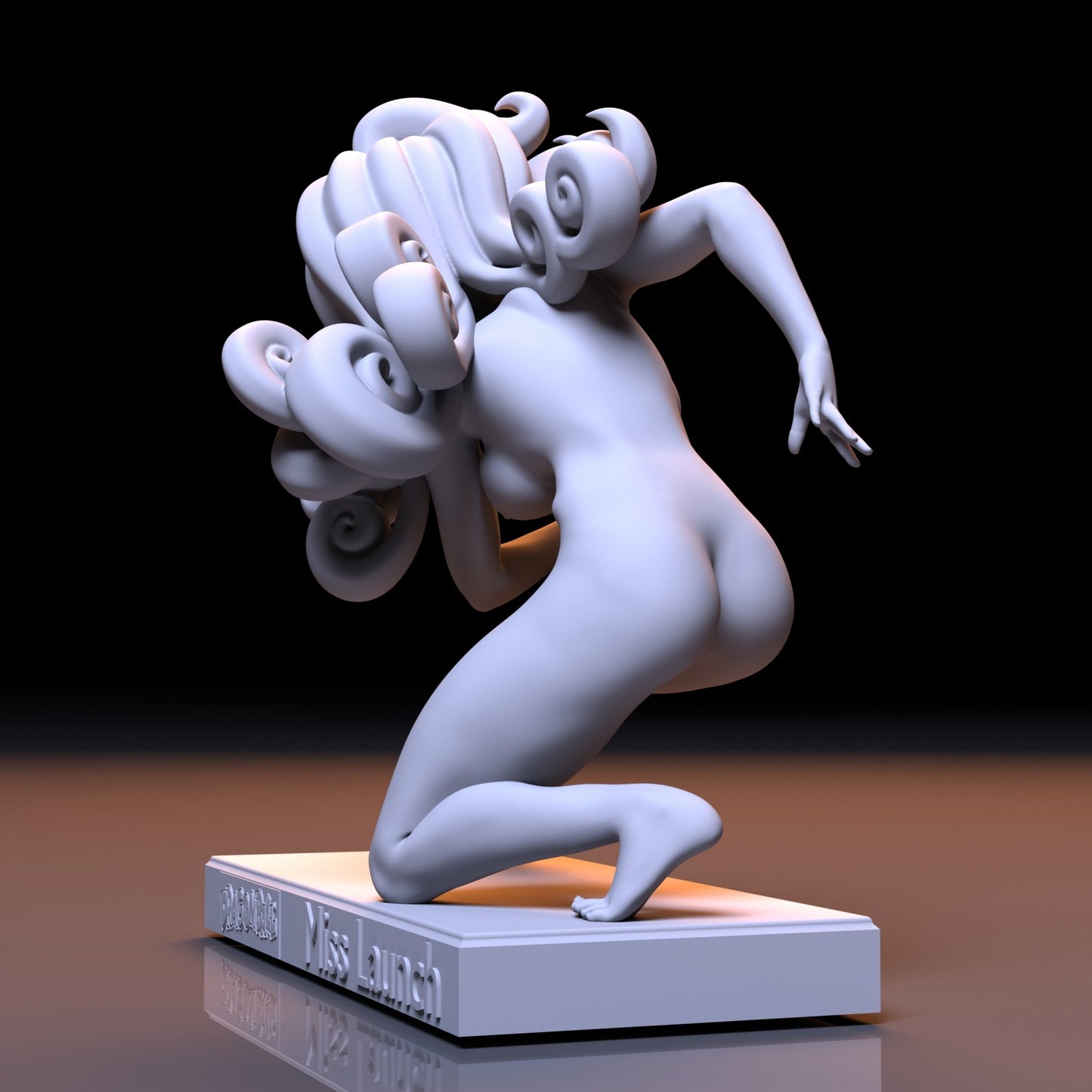 Launch NSFW 3D Printed Fanart Unpainted Miniature