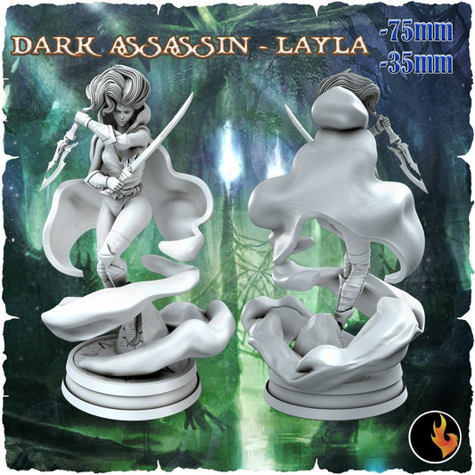 Layla 3d Printed miniature FanArt by Ravi Sampath Scaled Collectables Statues & Figurines