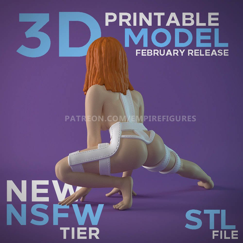 Leeloo 3D Printed NSFW Figurine Collectable Fun Art Unpainted by EmpireFigures