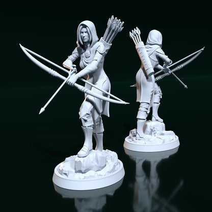 Leliana 3D printed miniatures figurines collectibles and scale models UNPAINTED Fun Art by h3LL creator