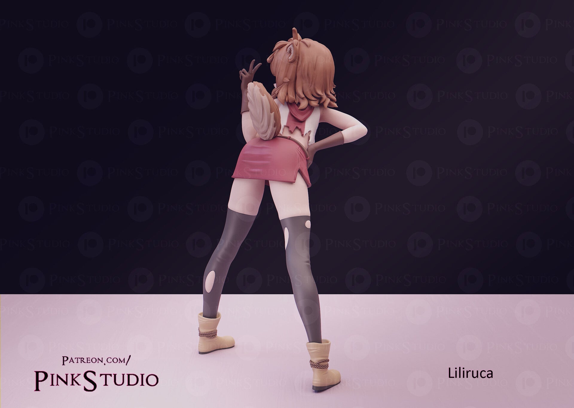 Liliruca Arde SFW 3D Printed Fanart DIY Garage Kit , Unpainted , SFW Figurine , Nude Figurine , Sexy Miniature , Bondage figure , Naked Waifu , Adult Figurine , Anime Figure
