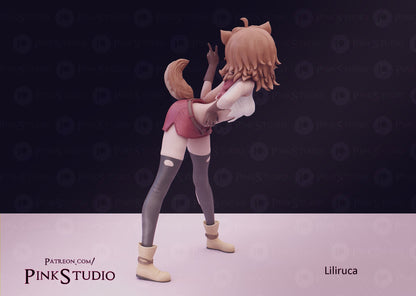 Liliruca Arde SFW 3D Printed Fanart DIY Garage Kit , Unpainted , SFW Figurine , Nude Figurine , Sexy Miniature , Bondage figure , Naked Waifu , Adult Figurine , Anime Figure