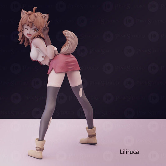 Liliruca Arde SFW 3D Printed Fanart DIY Garage Kit , Unpainted , SFW Figurine , Nude Figurine , Sexy Miniature , Bondage figure , Naked Waifu , Adult Figurine , Anime Figure