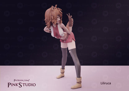 Liliruca Arde SFW 3D Printed Fanart DIY Garage Kit , Unpainted , SFW Figurine , Nude Figurine , Sexy Miniature , Bondage figure , Naked Waifu , Adult Figurine , Anime Figure