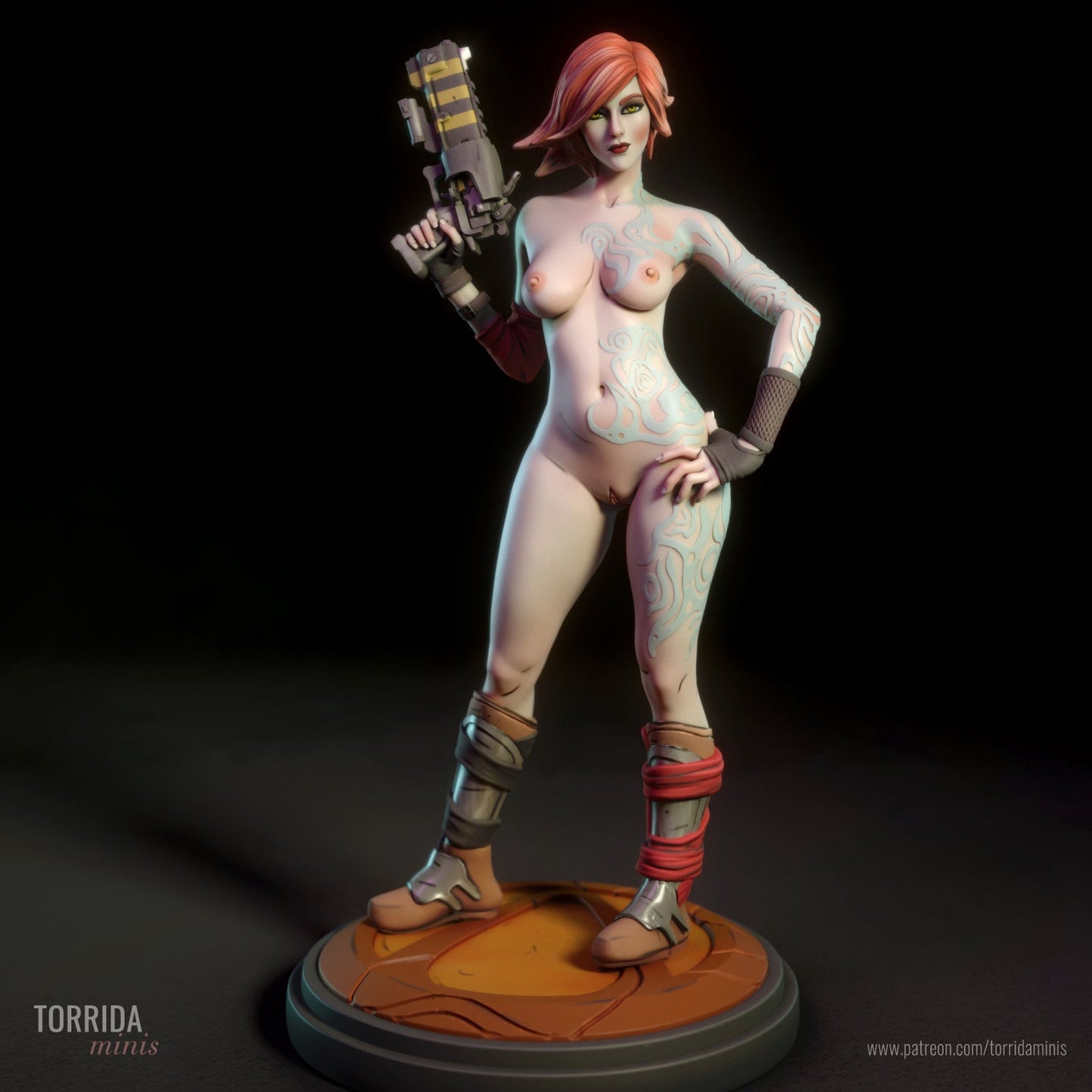 Lilith NSFW 3d Printed miniature FanArt by Torrida Minis Scaled Collectables Statues & Figurines