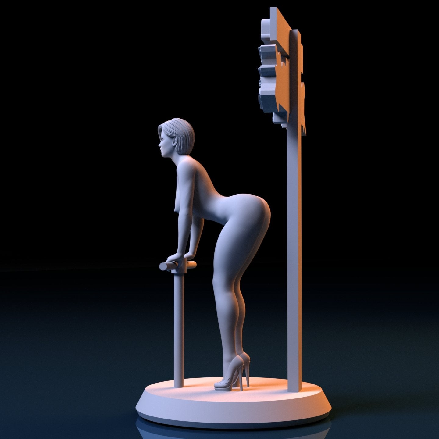 NSFW Resin Miniature Lisa Hamilto NSFW 3D Printed Miniature Fanart Unpainted