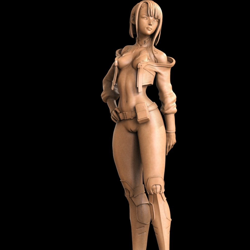 Lucy NSFW 3D Printed Miniature FunArt by ca_3d_art Scale Models