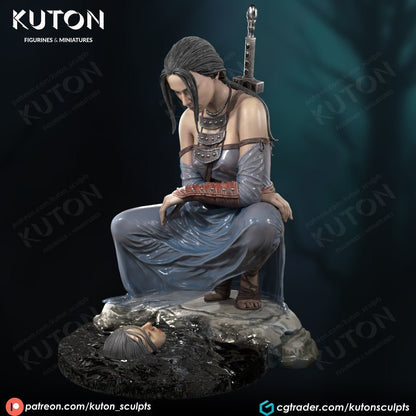 Luis Royo 3d printed Resin Figure Model Kit miniatures scale models Fun Art by KUTON Collectibles