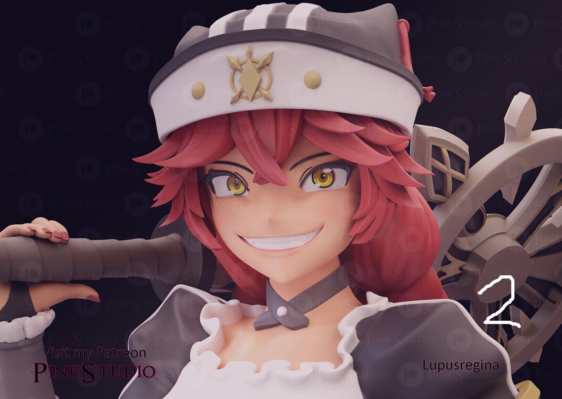 Lupusregina NSFW 3D Printed Anime Figurine Fanart by Pink Studio