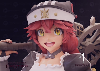 Lupusregina NSFW 3D Printed Anime Figurine Fanart by Pink Studio