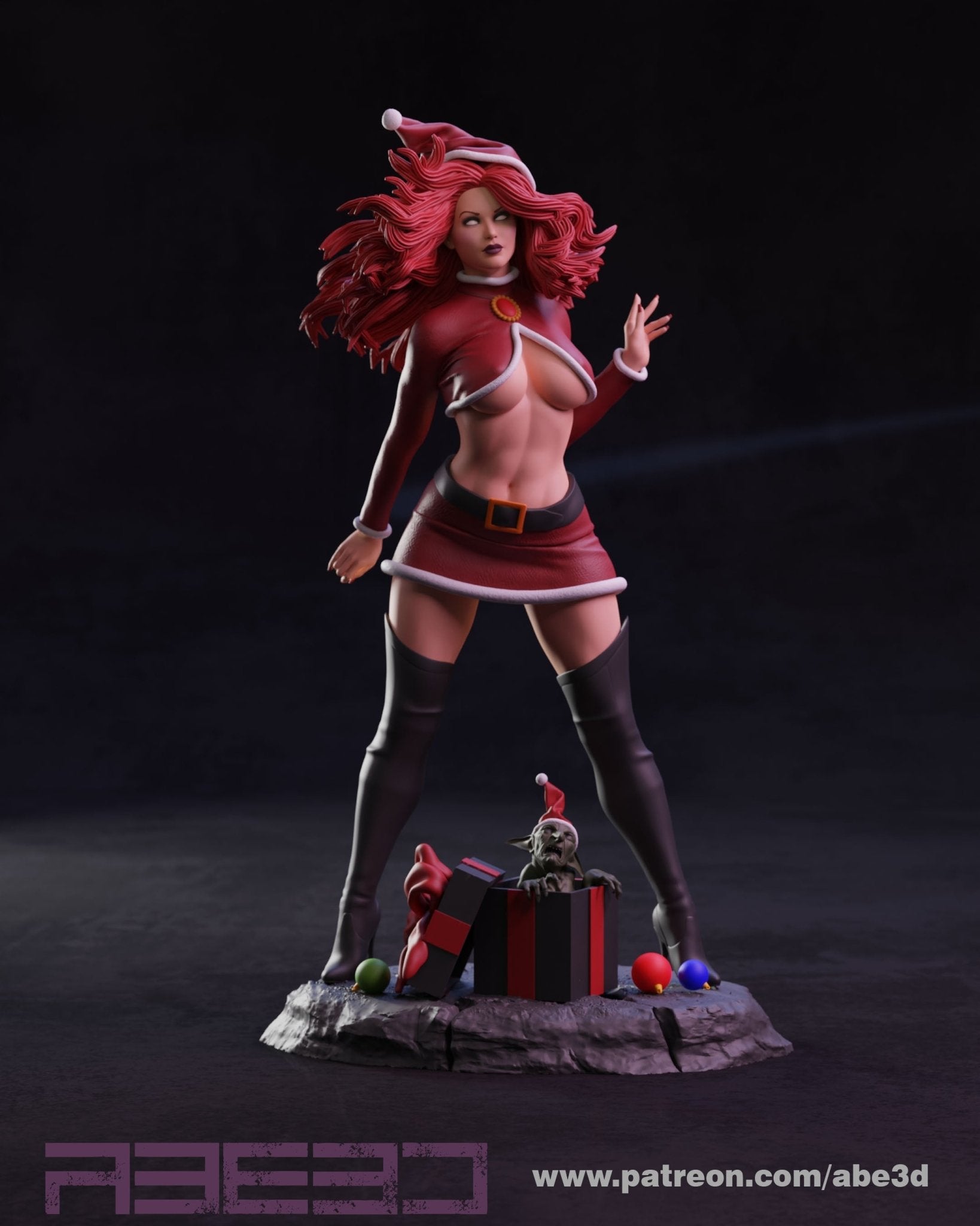 Madelyne Pryor 3D Printed Miniature FunArt by Abe3d
