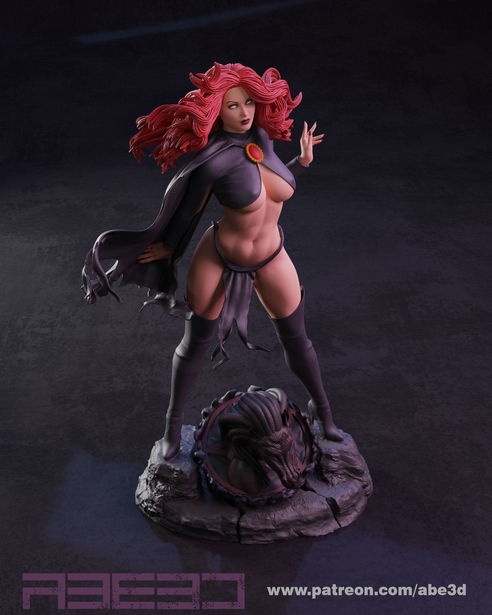 Madelyne Pryor 3D Printed Miniature FunArt by Abe3d